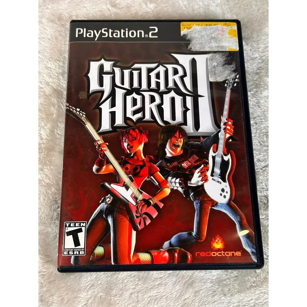 Guitar Hero 2 - Playstation 2 PS2 Game - Tested Complete Black Label CIB